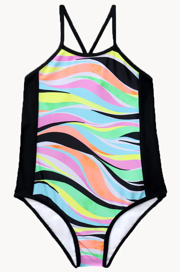 Girls Coastal Wave One Piece