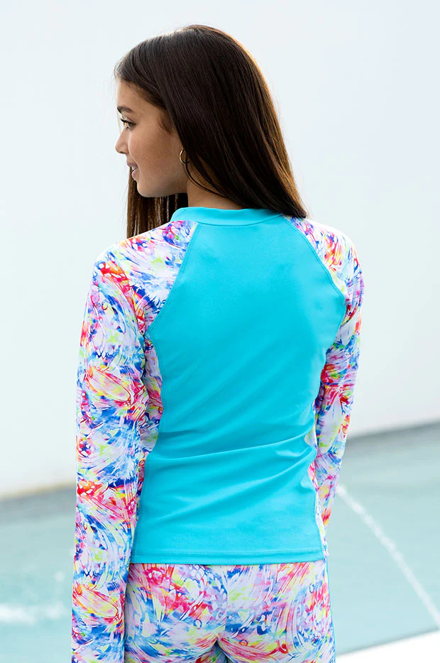 Girls Cosmik Crush Long Sleeve Suntop - Image 2