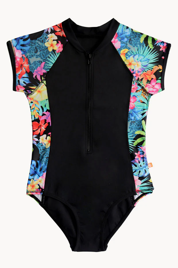 Girls Island Girl Short Sleeve Sunsuit - Image 3