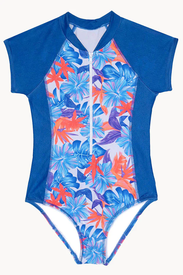 Girls Kokomo Short Sleeve Sunsuit - Image 2