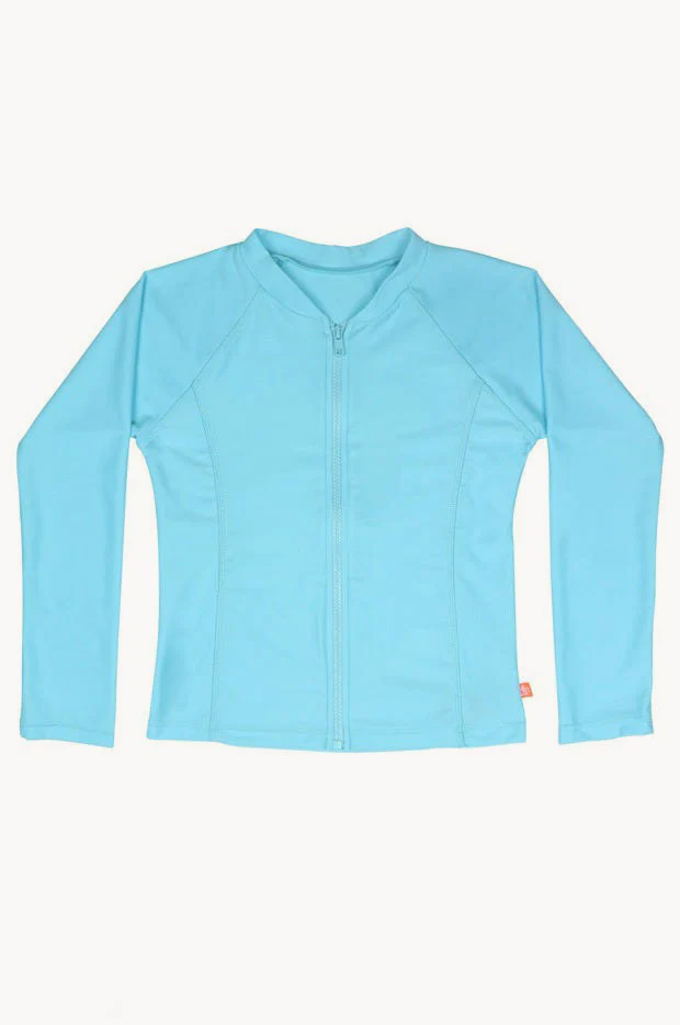 Girls Long Sleeve Zip Suntop - Image 3