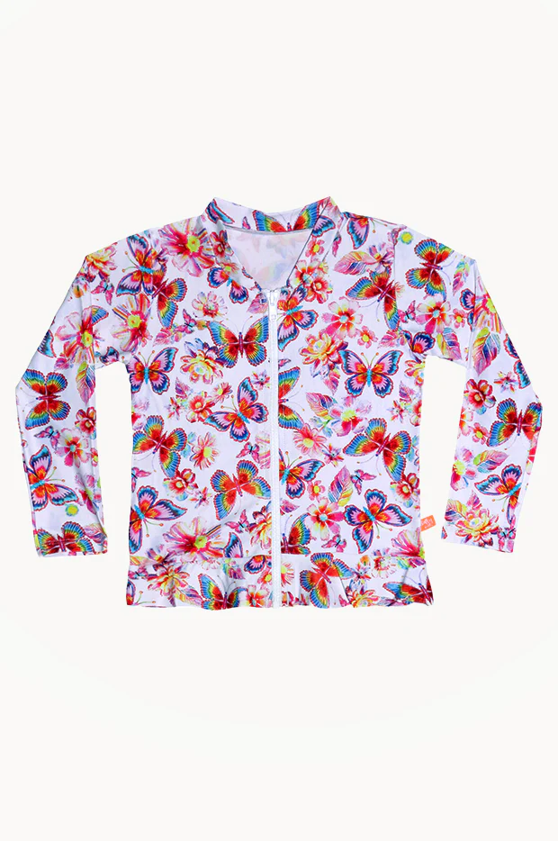 Girls Miss Aloha Long Sleeve Suntop - Image 3