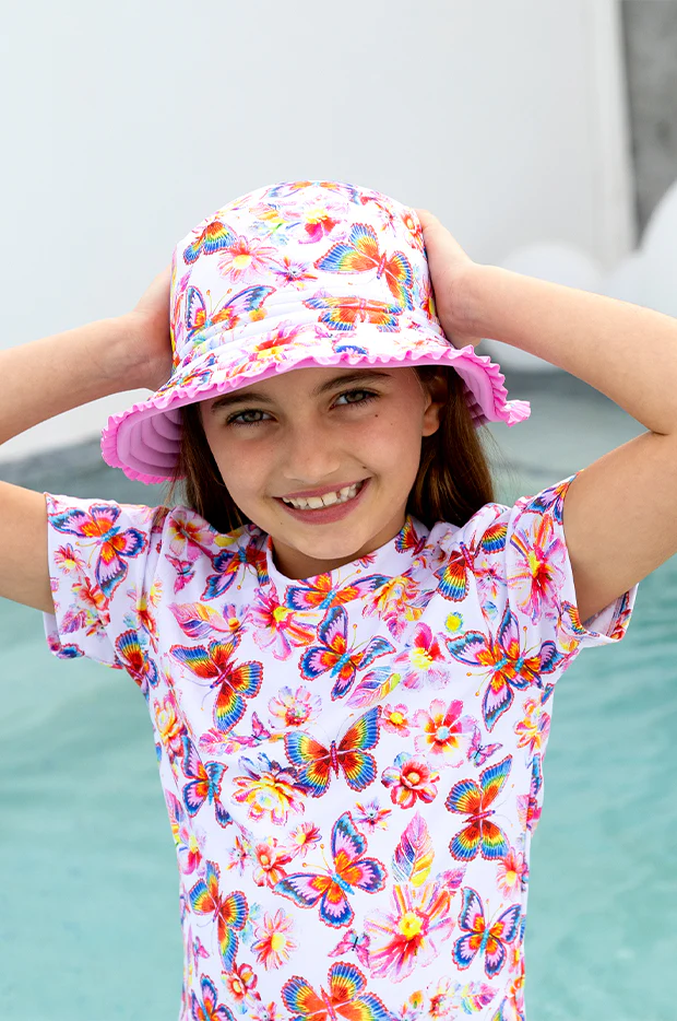 Girls Miss Aloha Reversible Sunhat - Image 2