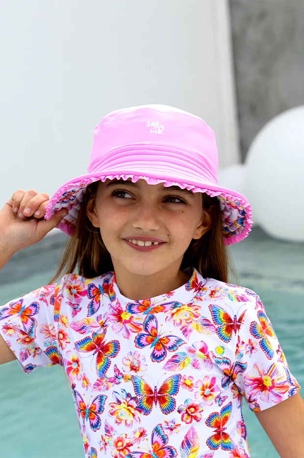 Girls Miss Aloha Reversible Sunhat - Image 3