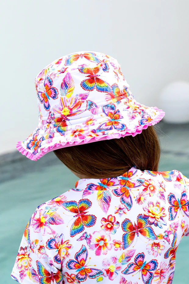 Girls Miss Aloha Reversible Sunhat - Image 4