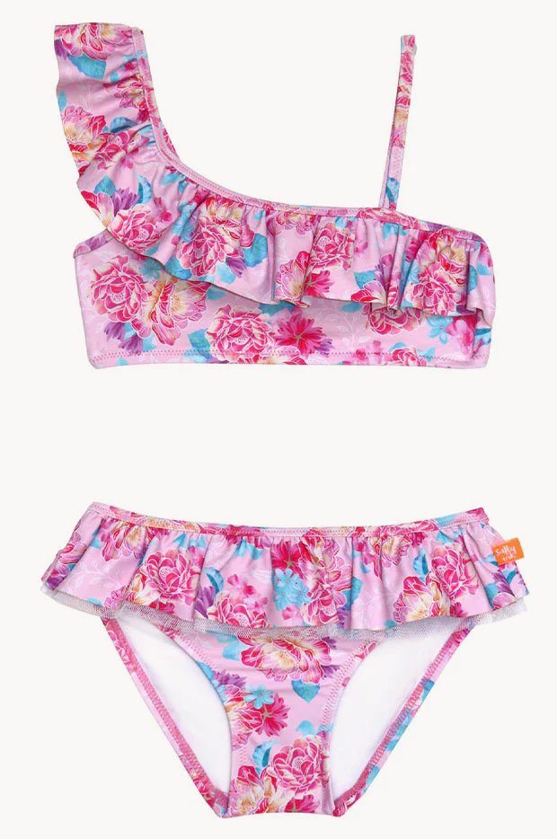 Girls Miss Bloom One Shoulder Crop Set - Image 3