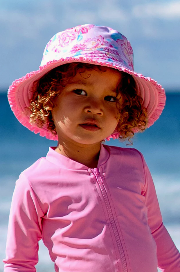 Girls Miss Bloom Reversible Sunhat - Image 2