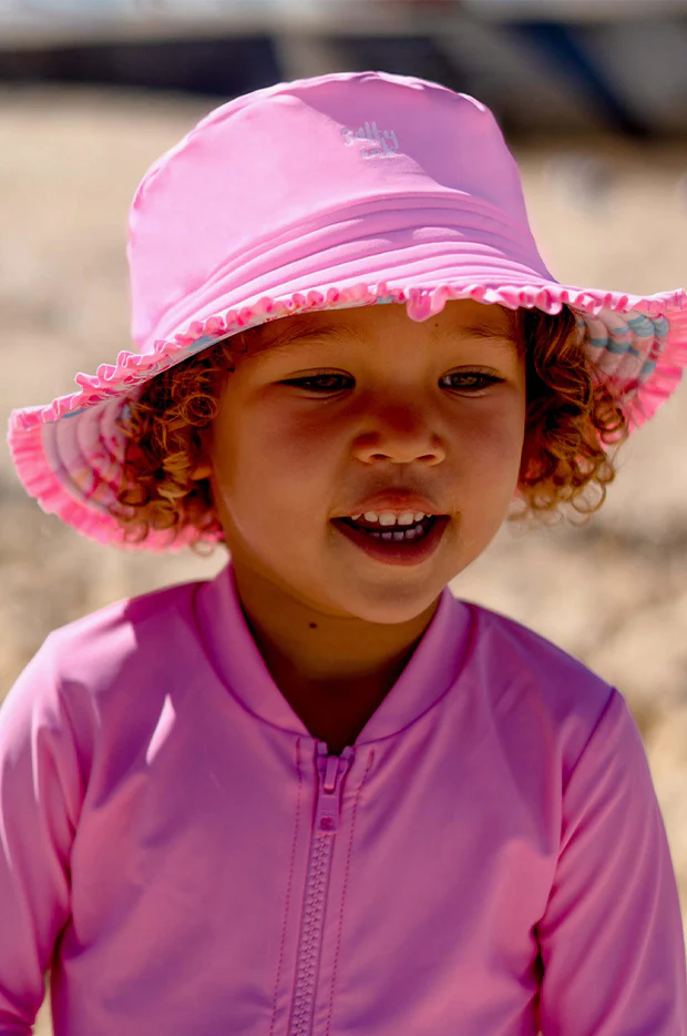 Girls Miss Bloom Reversible Sunhat - Image 3