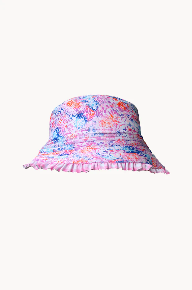 Girls Miss Cupcake Reversible Sunhat - Image 3