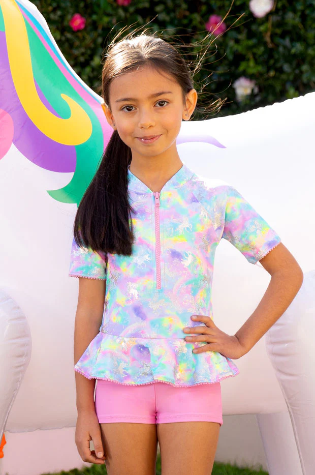 Girls Miss Dazzle Boyleg Sunsuit - Image 2