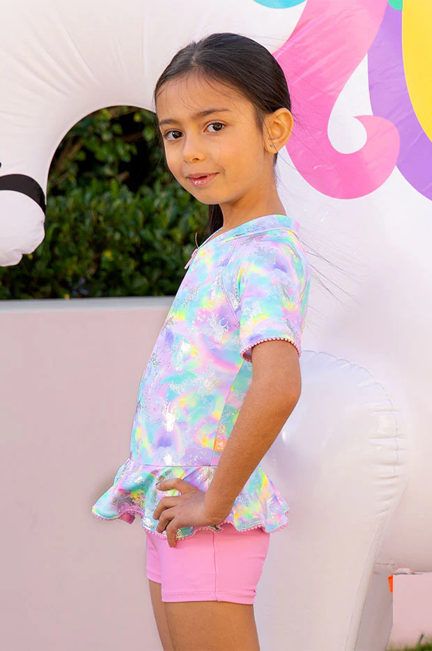 Girls Miss Dazzle Boyleg Sunsuit - Image 3