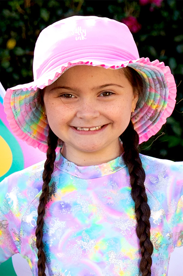 Girls Miss Dazzle Reversible Sunhat - Image 4