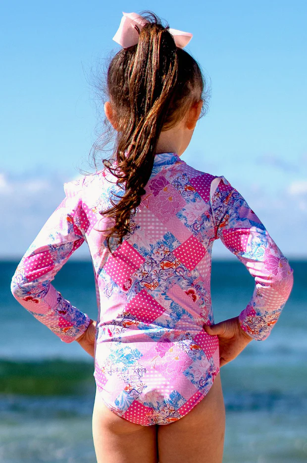 Girls Miss Dollhouse Long Sleeve Sunsuit - Image 2