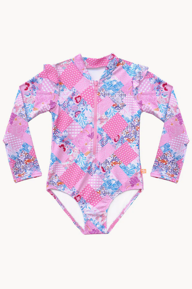 Girls Miss Dollhouse Long Sleeve Sunsuit - Image 3