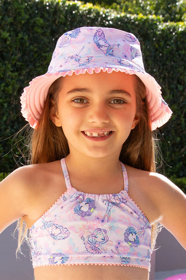 Girls Miss Fairy Reversible Sunhat - Image 3
