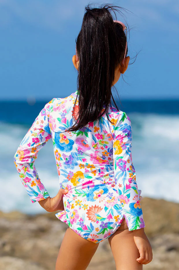 Girls Miss Leilani Long Sleeve Sunsuit - Image 2
