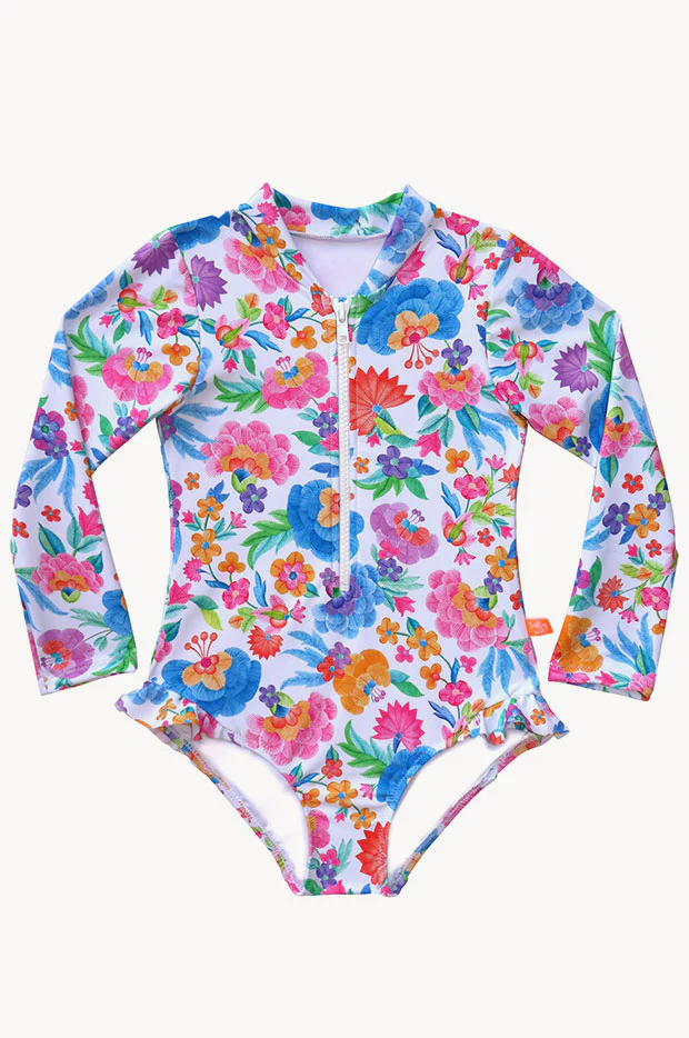 Girls Miss Leilani Long Sleeve Sunsuit - Image 3