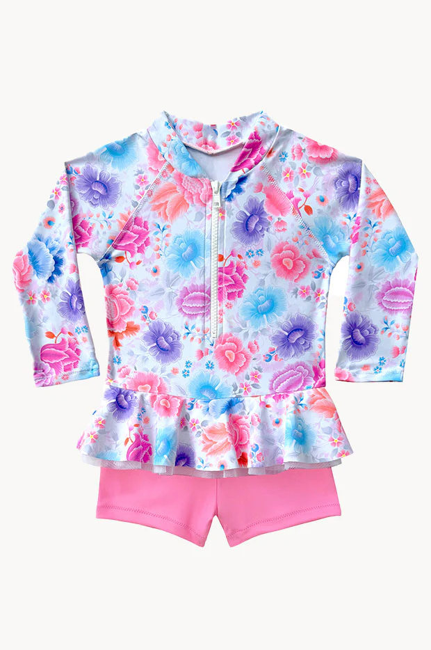 Girls Miss Peony Boyleg Sunsuit - Image 2