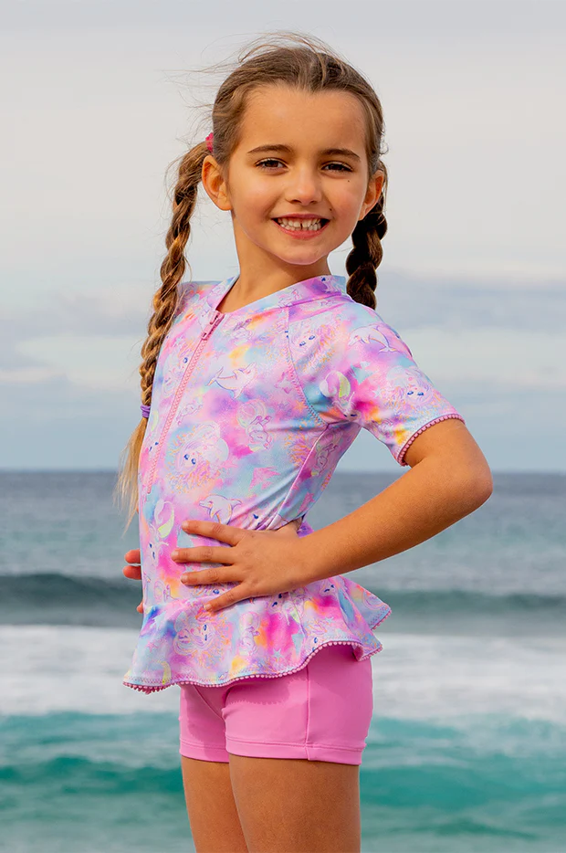 Girls Miss Sea Princess Boyleg Sunsuit - Image 2
