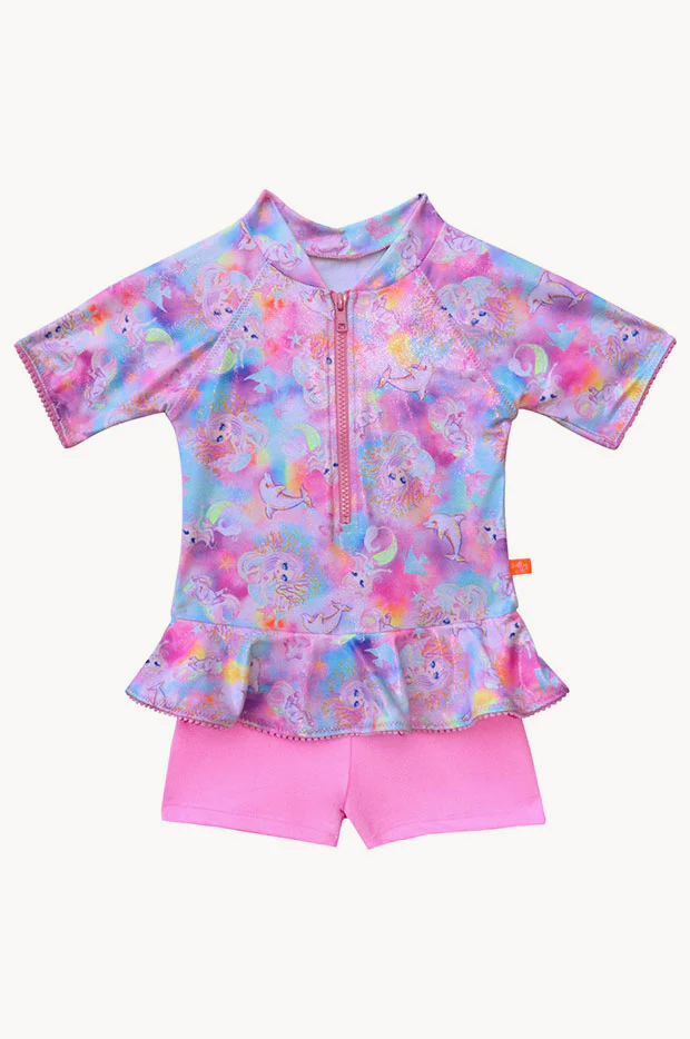 Girls Miss Sea Princess Boyleg Sunsuit - Image 3