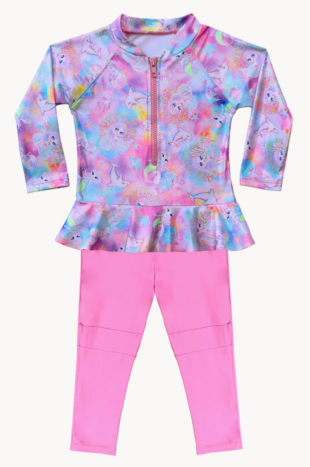 Girls Miss Sea Princess Full Sunsuit - Image 3