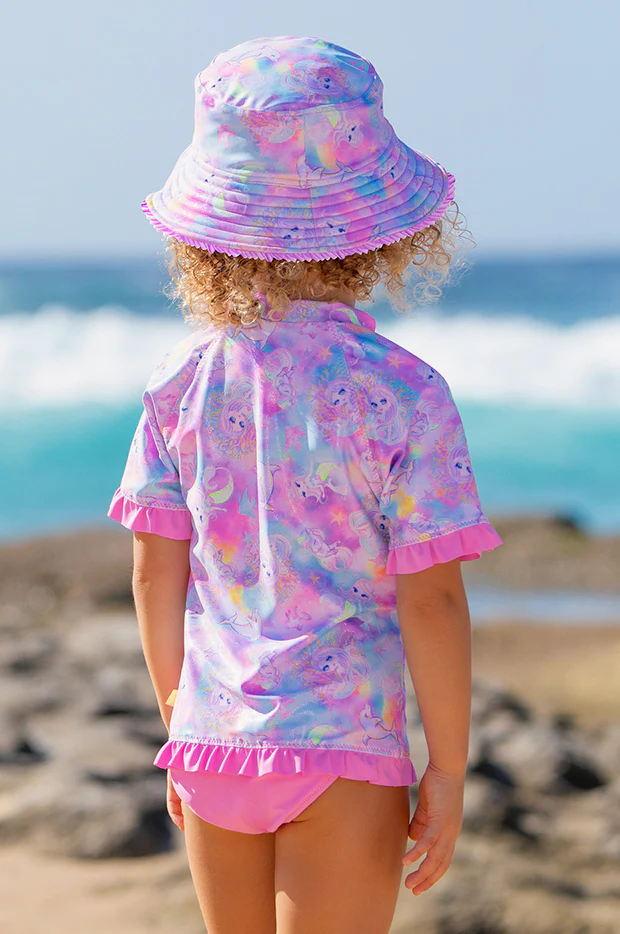 Girls Miss Sea Princess Short Sleeve Suntop Set - Image 2