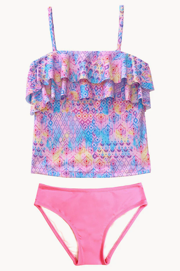 Girls Miss Sweetie Frill Tankini Set - Image 3