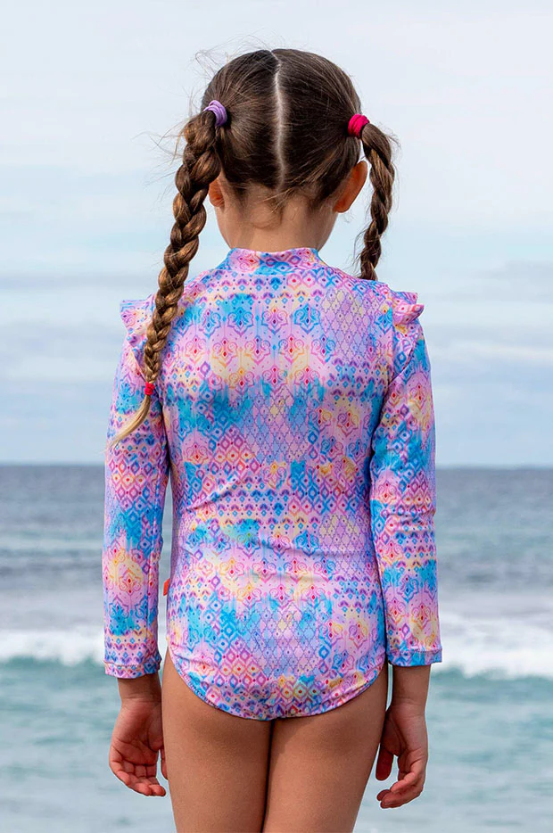Girls Miss Sweetie Long Sleeve Sunsuit - Image 2