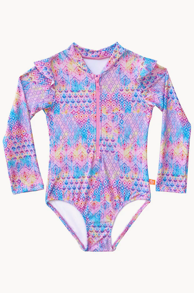 Girls Miss Sweetie Long Sleeve Sunsuit - Image 3