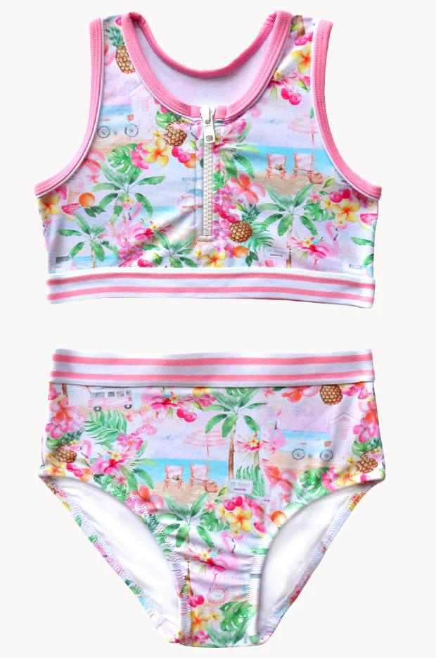 Girls Miss Vacay Crop Set - Image 3