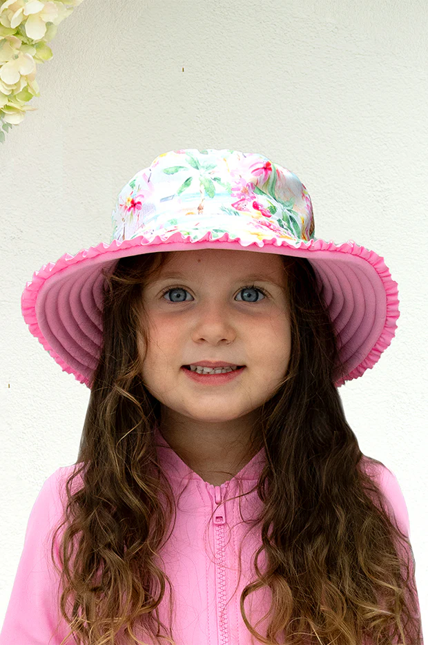 Girls Miss Vacay Reversible Sunhat - Image 3