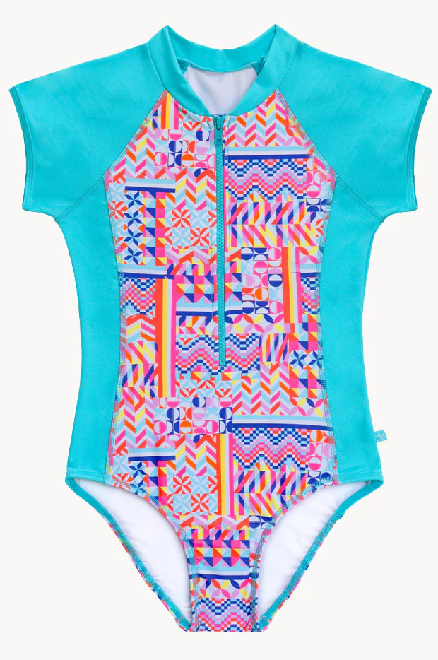 Girls Neo Geo Sunsuit - Image 2