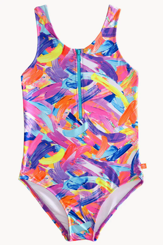 Girls Paint Craze Zip One Piece - Image 3