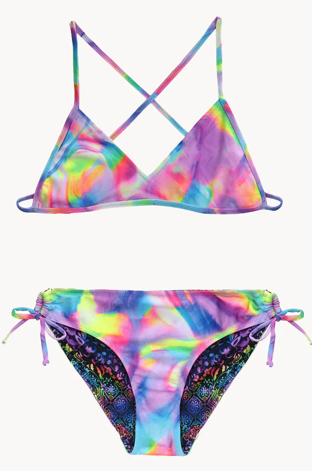 Girls Soda Swirl Reversible Tri Set - Image 2