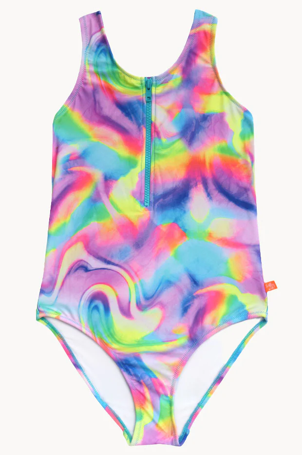Girls Soda Swirl Zip One Piece - Image 2