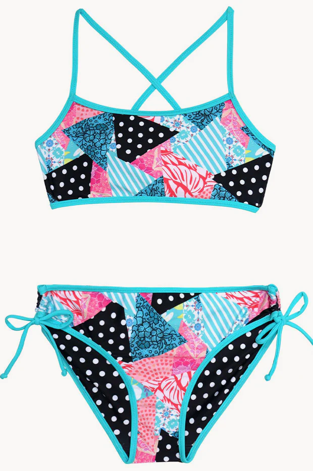 Girls South Beach Reversible Crop Set - Image 4