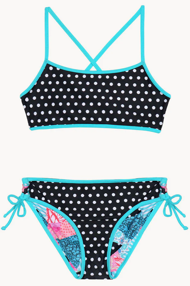 Girls South Beach Reversible Crop Set - Image 5