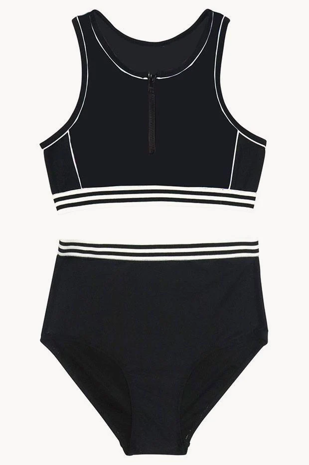 Girls Summer Tribe Zip Crop Set