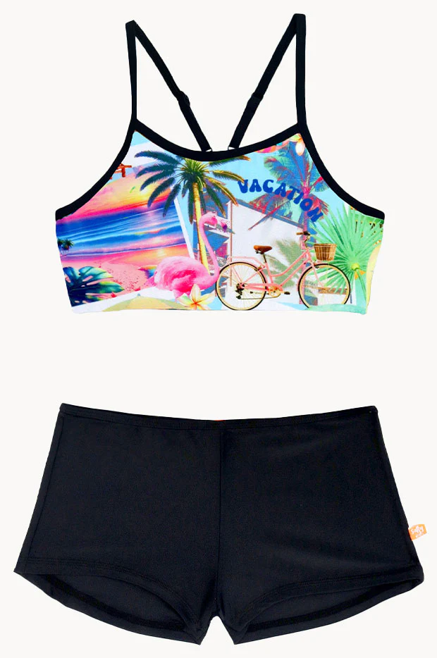 Girls Summer Vacay Crop Set - Image 3