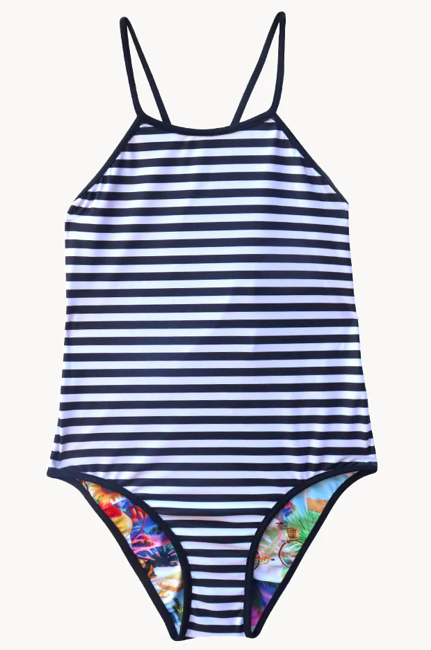 Girls Summer Vacay Reversible One Piece - Image 5