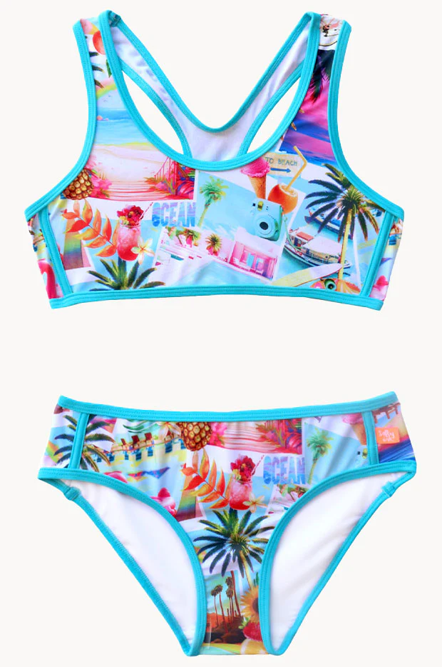 Girls Summer Vacay Sports Crop Set - Image 3