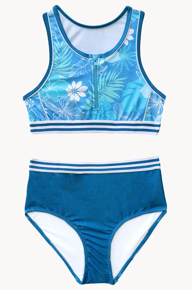 Girls Tropicana Zip Crop Set - Image 3