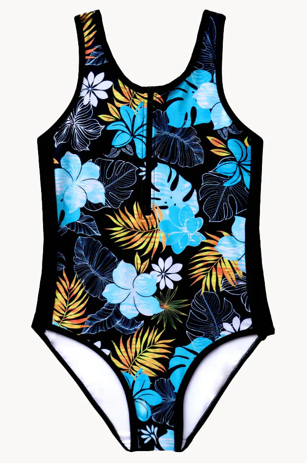 Girls Tropicana Zip One Piece - Image 3