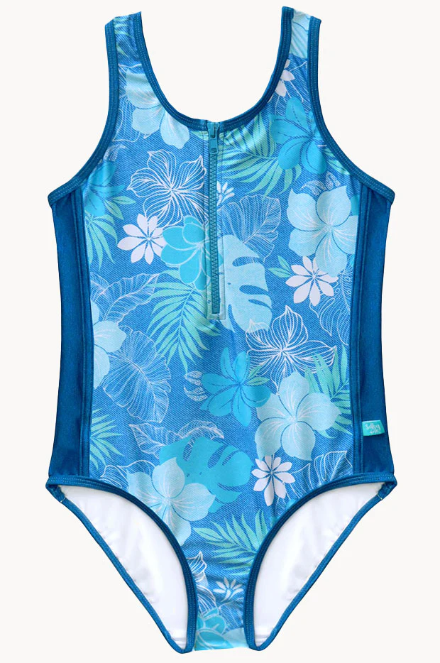 Girls Tropicana Zip One Piece