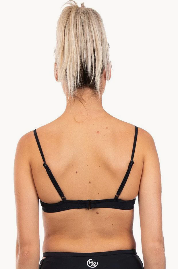 Plain Ruched Underwire Bra - Image 2