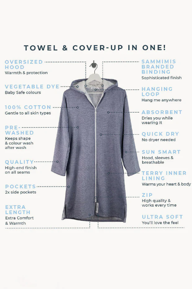 Positano Hooded Towelling Robe - Image 6