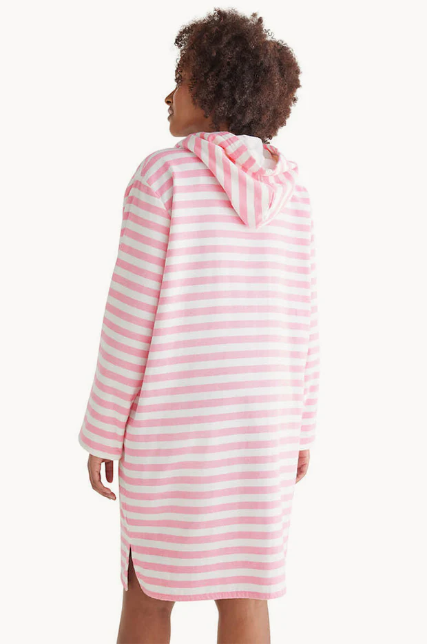 Stripe Positano Hooded Towelling Robe - Image 3