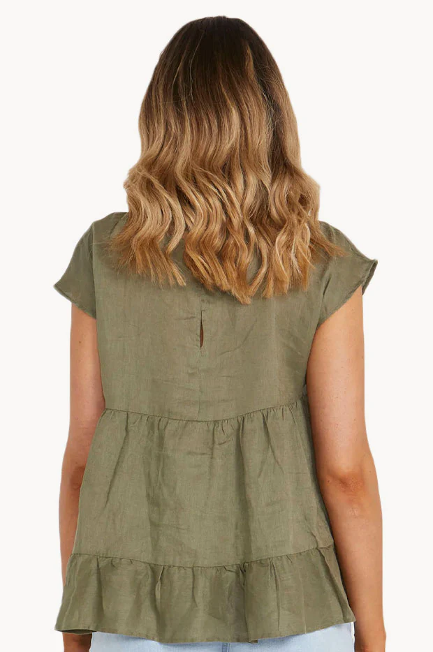 Plain Alina Tiered Top - Image 2