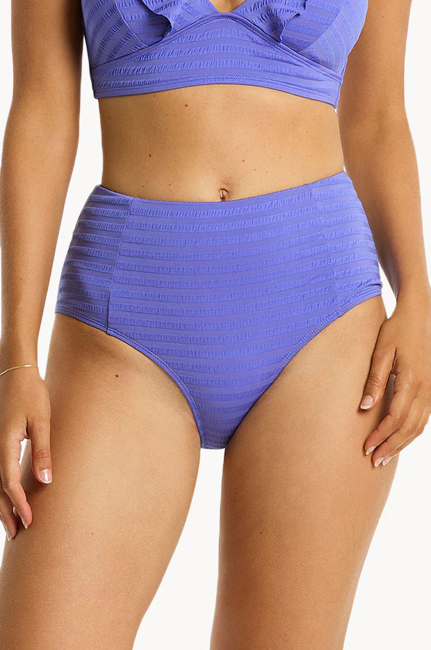 Capri Panelled High Waist Pant