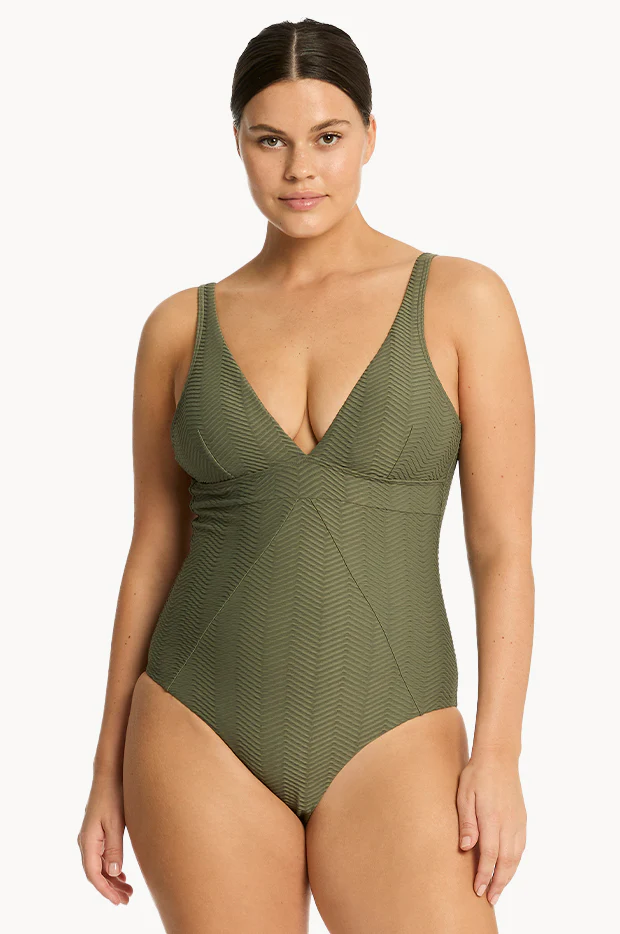 Caracus Scoop Back Panel Line One Piece